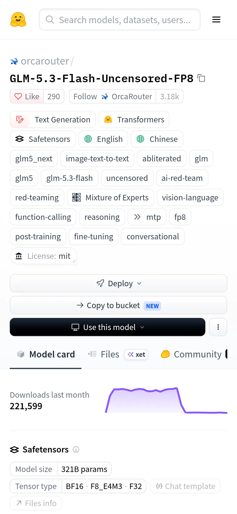 OrcaRouter의 검열삭제 FP8 모델 카드
